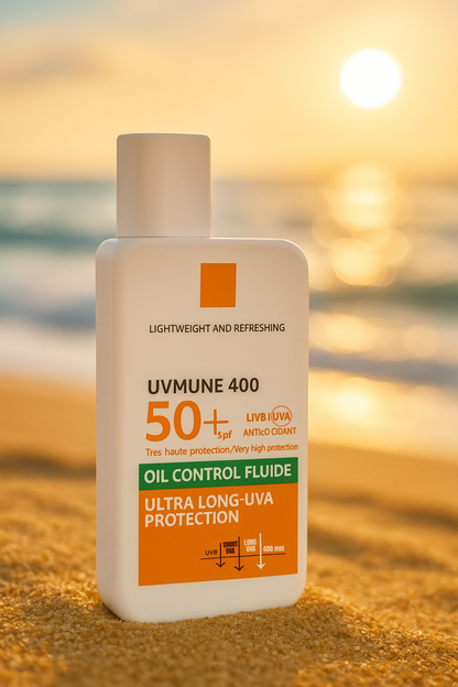 High-Efficiency Sunscreen SPF50+ | Oil Control, Hydrating & Antioxidant | Matte Finish 12H – For Oily & Sensitive Skin – 50ml