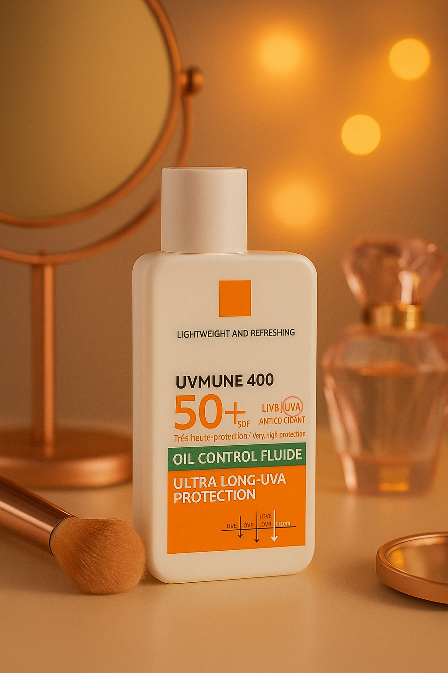 High-Efficiency Sunscreen SPF50+ | Oil Control, Hydrating & Antioxidant | Matte Finish 12H – For Oily & Sensitive Skin – 50ml